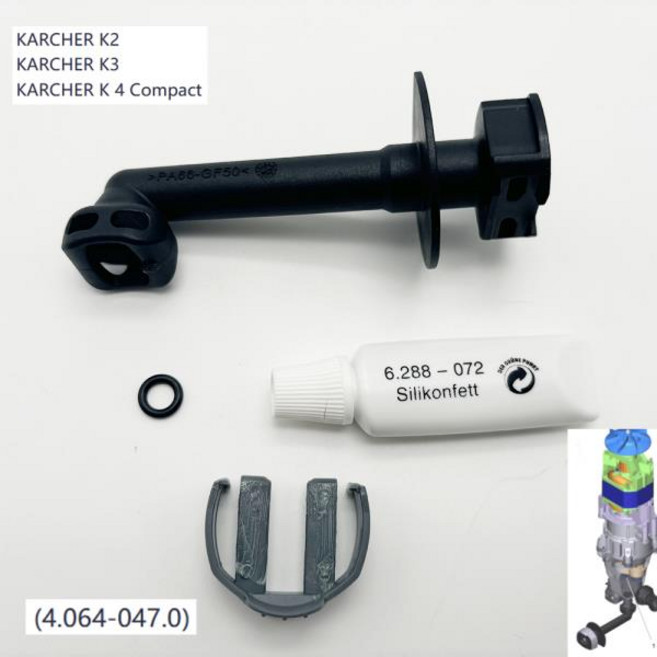 Karcher fixer 시리즈 k2-k3 포함 출력 튜브 (재사용) k 4 컴팩트 um (4.064-047.0) pt
