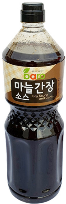 바로 마늘간장소스 2.2kg 업소용 마늘 갈릭 소스, 순한맛, 8개