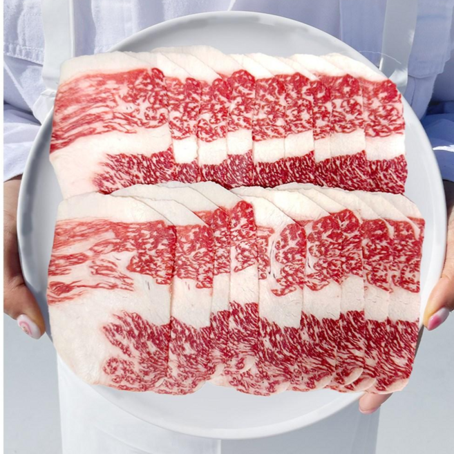 1++등급 투뿔 한우 차돌박이 소고기 구이용, 200g, 2개