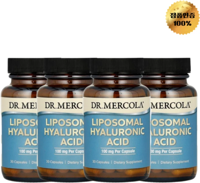 2+2 닥터 머콜라 리포소말 히알루론산 100mg 캡슐 30정, 4개 - 쿠팡