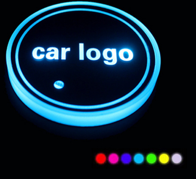 몽치리 LED 컵홀더 LED 컵받침 차량무드등 차량인테리어 1SET 2P 호환상품, 1개, 제네시스