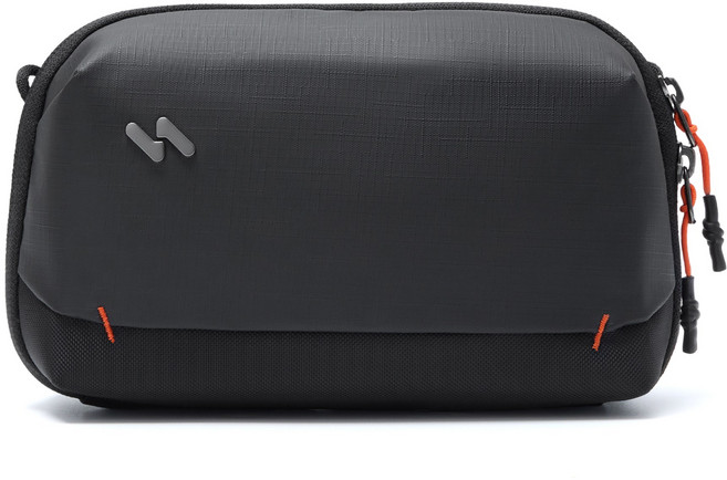 Inateck 방수 디지털 액세서리 가방 어깨끈 장착 가능 출퇴근 여행 출장용 포터블 케이블 정리함 보조배터리 허브 수납, 1개, 블랙