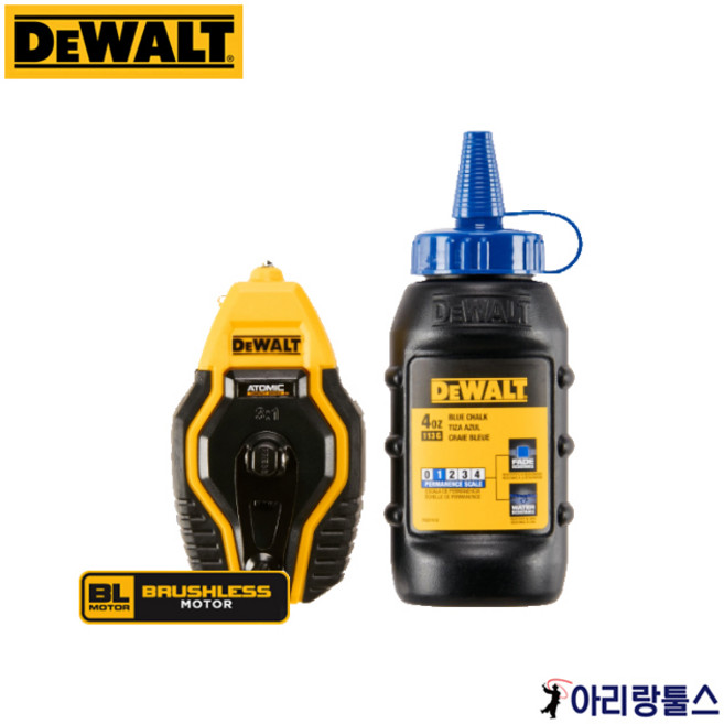 디월트 DWHT47258 아토믹 9m 블루 초크라인 세트 분통 113g, 1개