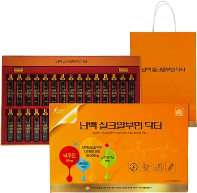 [Green] 정품 난백 실크 알부민닥터 20ml 30병 2set 경희대 알부민영양제 단백질 아르기닌 타우린, 30회분, 2세트