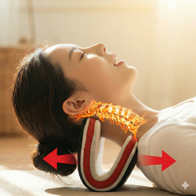 바른넥 정품 경추 스트레칭 목 견인기, 1개