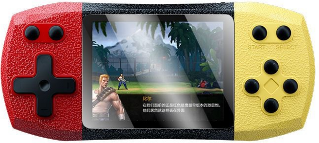 휴대용 게임기 620게임 3.0인치 고화질 티비연결게임기 슈퍼마리오 레트로 게임기 GBA, 레드&옐로우, 1인용 (단일 컨트롤러)