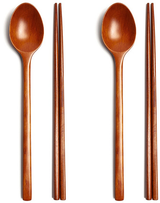 이신공방 국산 옻칠 나무수저 민 (케이스포함), 천연옻칠, 2세트, 민 (수저세트)