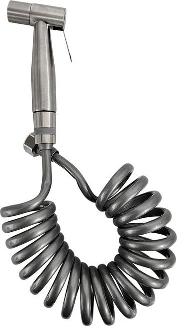 욕실 스프레이건 스프링호스 코일호스 세트, 그레이, 3m