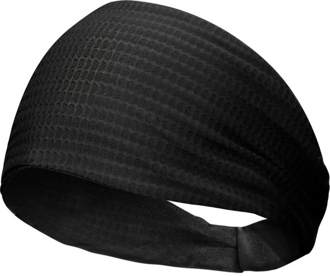 원아더 풀 메쉬 스포츠 헤어밴드, 블랙, 1개