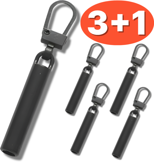 스윕스 지퍼 손잡이 고리 슬라이더 교체형4p, 1개, 블랙 4pcs