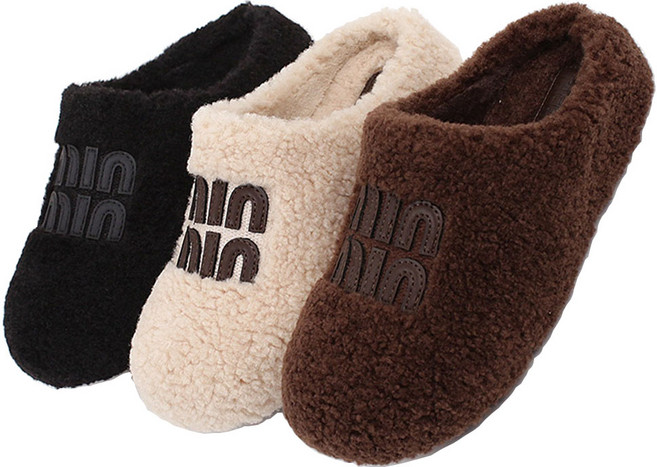 그래고 콜맨 복실이 여성 후리스 퍼안감 겨울 슬리퍼 방한화 키높이 겨울 뽀글리 털 슬리퍼 2503