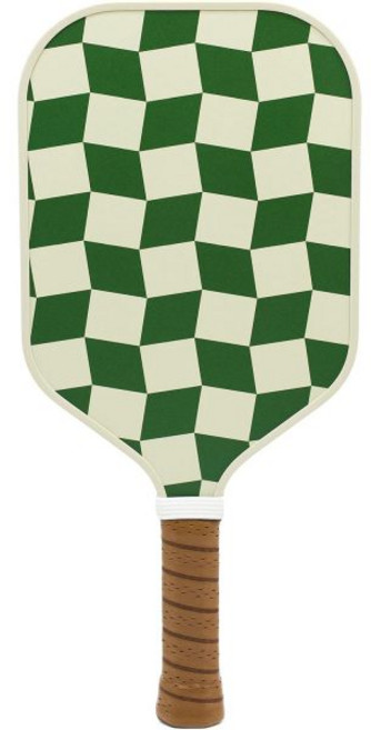 JUCiAO Gen3 열성형 T700 원시 탄소 섬유 피클볼 패들(파워 및 스핀용)(16MM), 화이트아웃 - 원시 유리 섬유 표면 - 파워