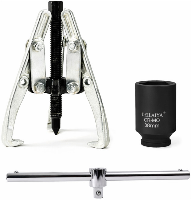 통돌이 세탁기 분해 해체 공구 복스알 임팩 소켓 38mm + 6인치, 1세트