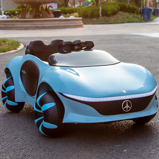 전동 자동차 리모컨 탑승 가능 완구, 1개, 업그레이드 배틀 그레이 도어 듀얼 드라이브