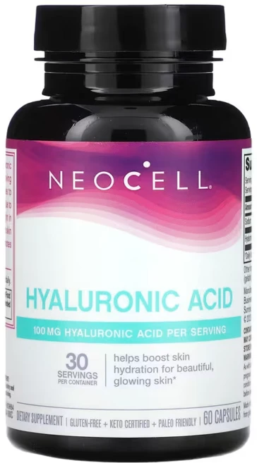 Neocell 히알루론산 네이쳐스 모이스처라이저 캡슐, 1개, 60정 - 쿠팡