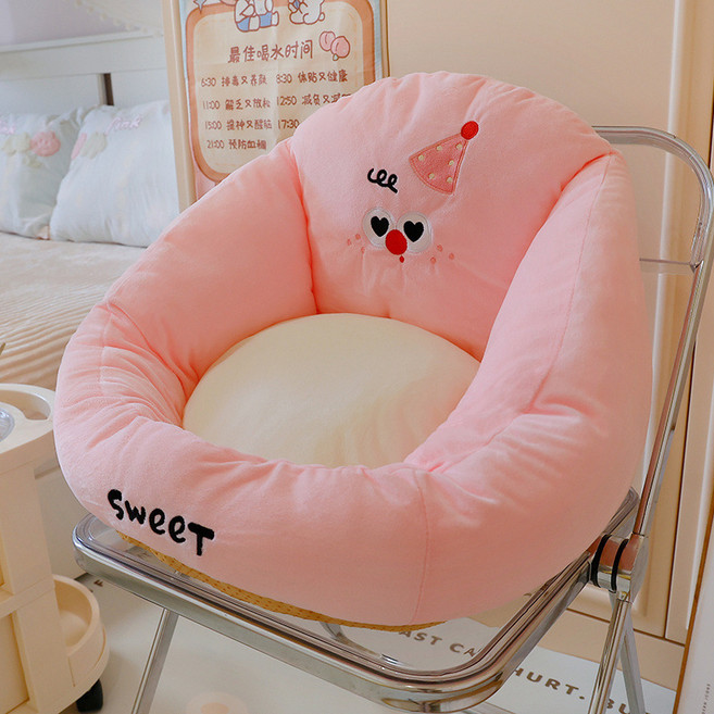 만화 푸톤 좌석 쿠션 다다미 엉덩이 쿠션 사무실 장시간 앉아 있는 의자 쿠션 바닥 쿠션 게으른 사람 좌석 쿠션 일체형, 40*40*32cm/900그램, 사쿠라 파우더