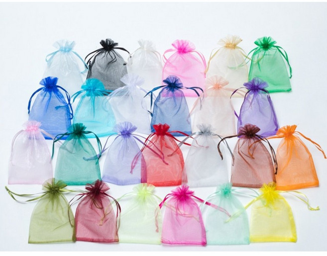 예쁜 컬러 작은 사이즈 부직포 망사 주머니 타이 매쉬 끈 백 복주머니 비누 캔들 방향제 파우치 10x15 분홍, 검정