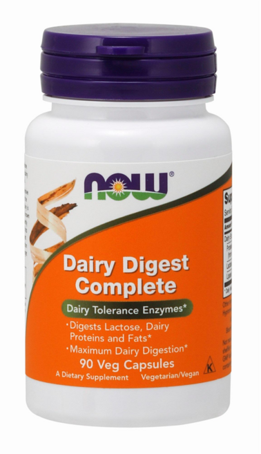 NOW Foods Dairy Digest乳糖酶複合膠囊, 90顆, 1罐