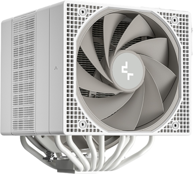 DEEPCOOL 九州風神 ASSASSIN IV 雙塔7熱管雙扇CPU散熱器 LGA1851 AM5, 阿薩辛4 白色, 阿薩辛4