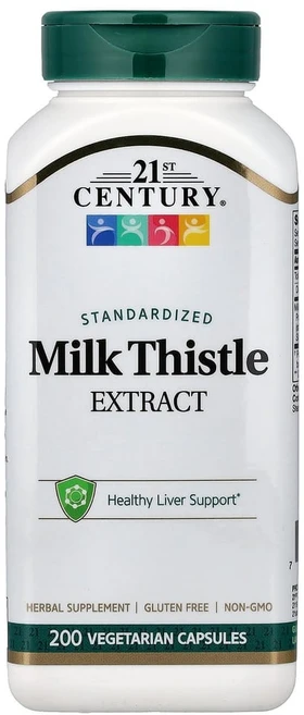 21세기 센트리 표준화 밀크시슬 추출물 베지 캡슐 200정, 1개 - 쿠팡