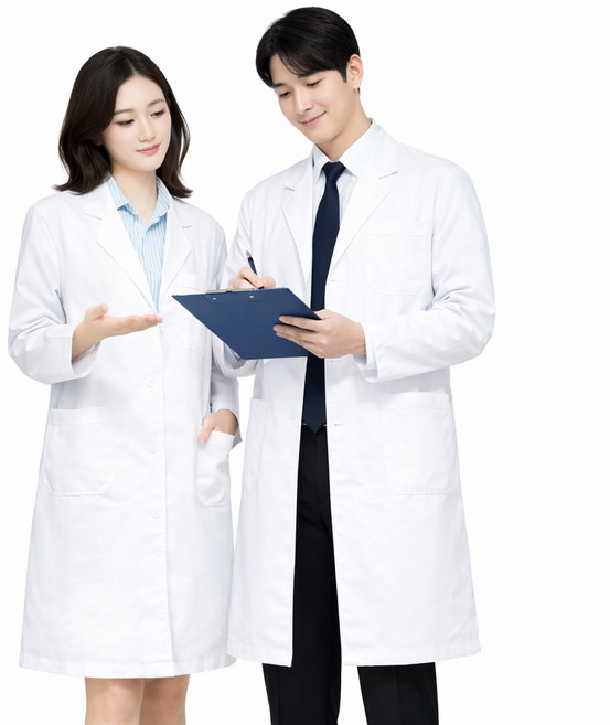 실험복 대학생 남여공용 약사 의사 가운 실습복 간호사 약사 영양사형