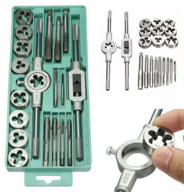 핸드탭 20종 다이세트 다이스세트 핸들탭 답부 M3~M12, 1개