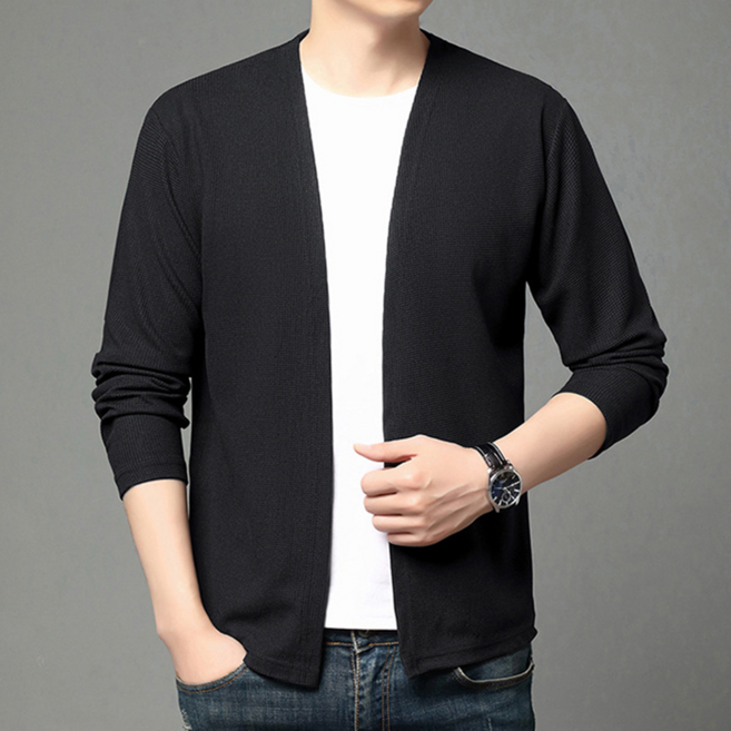 Amlition 남자 기본 오버핏 니트 가디건