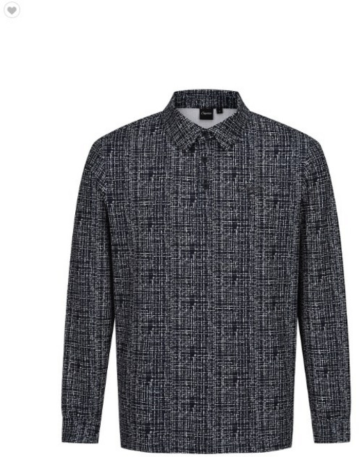 [슈페리어] 남성 패턴 프린트 카라 티셔츠 네이비 IMPFTTY30149