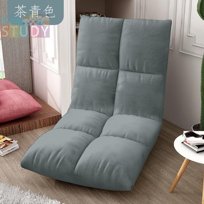 STUDY 懶人沙發 靠背椅 茶青色, 1個, 茶青色,十八格透氣大號-送腰枕5檔調節