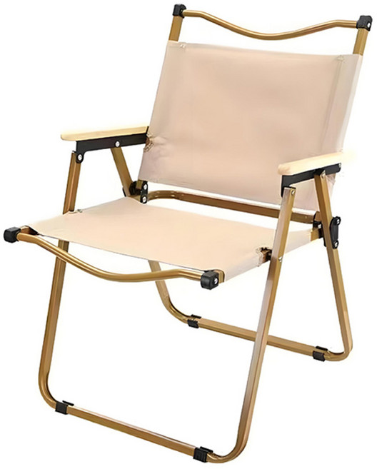 MANTU 접이식 캠핑 의자 중형, 1개, 카키