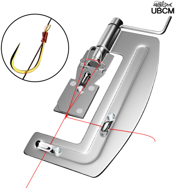 낚시 바늘 루어훅 간단 매듭기 바늘 묶기 결속기, 1개