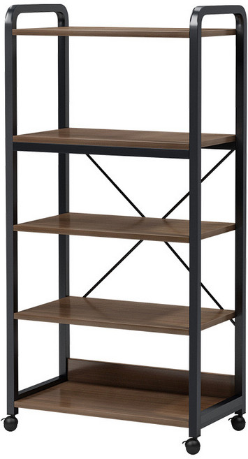 주방 선반 바닥형 가정용 다층 전자레인지 선반 다기능 수납 선반, 화이트 5층, 1개