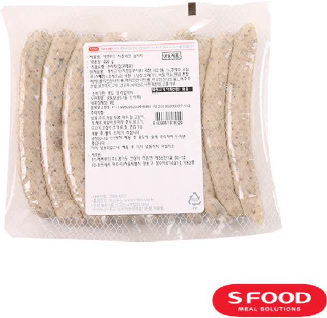 에쓰푸드 시칠리안 살시차 소시지 500g (냉동)(양장) 이탈리아식 생소시지 파스타 피자 토핑, 1개
