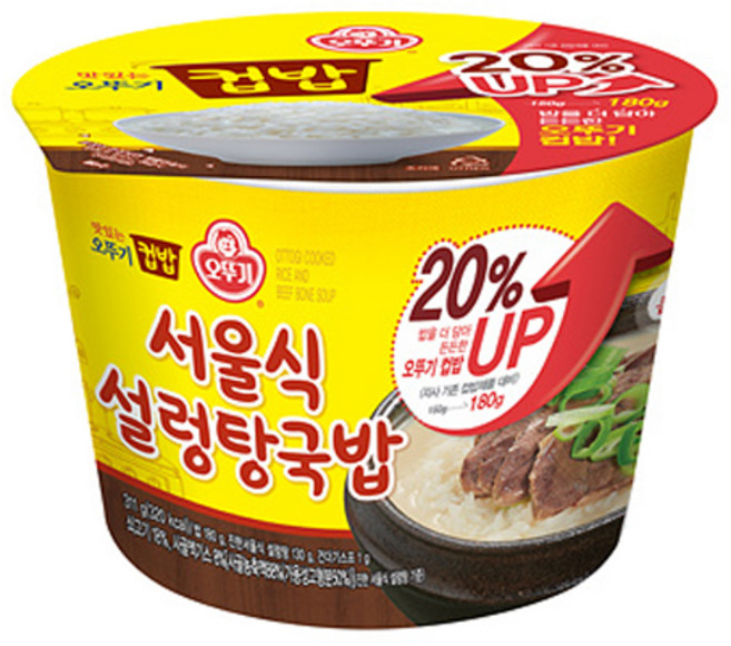 오뚜기 컵밥 서울식 설렁탕국밥, 311g, 1개