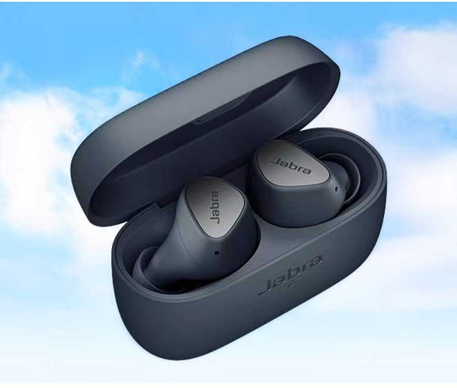 듀얼호스트 지원 Jabra Elite4 트루무선 블루투스 이어폰, 상세페이지 참고, 다크 퍼플 (본체)