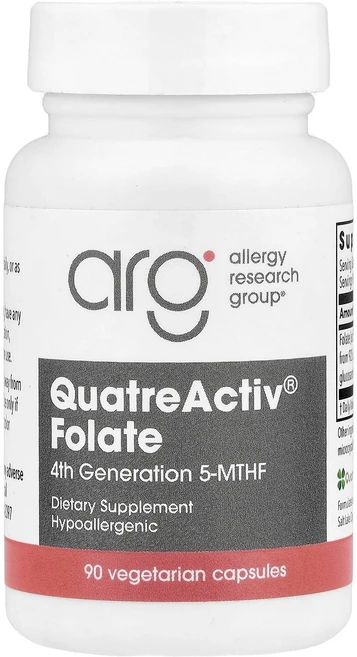 알러지리서치그룹 QuatreActiv Folate 4세대 5-MTHF 베지캡슐 90정, 5개 - 쿠팡