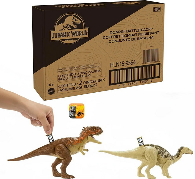 쥬라기월드 사운드 다이노 번들 공격 액션 공룡 피규어 증강현실 플레이 장난감 스콜피오베네이터 이구아노돈, 1개