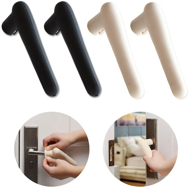 도나토르 실리콘 방문 손잡이 커버 2p, 블랙2p