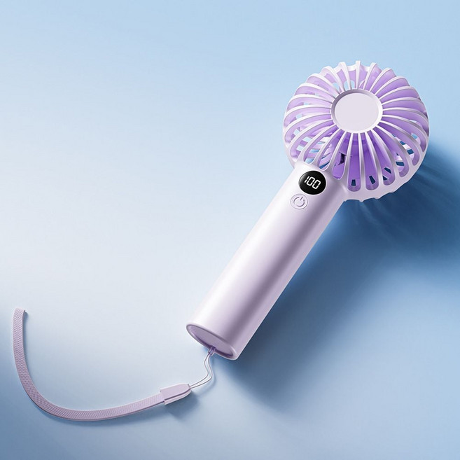 휴대용 저소음 충전식 손풍기 USB-C 핸디 미니 선풍기cp2m022, 퍼플