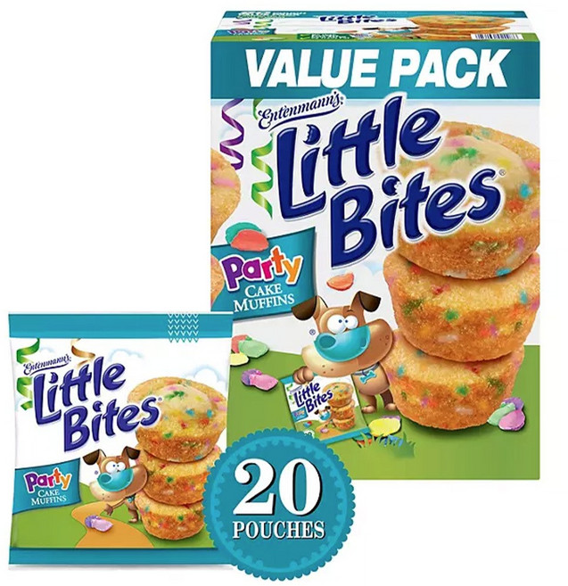 리틀 바이트 파티 케이크 머핀 20팩, 리틀 바이트 파티 머핀 20팩