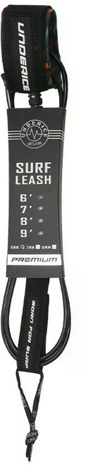 서핑보드 발목 스트랩 로프 발목줄, 7mm 8ft black