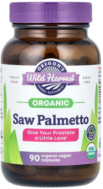오레곤스와일드하베스트 쏘팔메토 베지 캡슐 90정, OWH00053, 1개 - 쿠팡