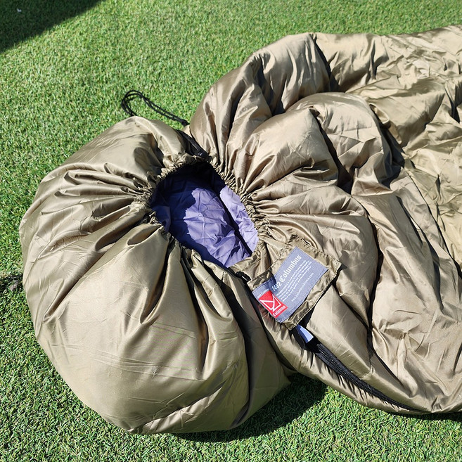 콜럼버스 캠핑 마이크로페더 덕다운 침낭 오리 우모100% 히말라야 2000, 1개, 블랙/레드