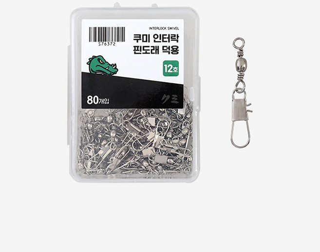 쿠미 니켈 인터락 핀도래 덕용 갑오징어 문어 쭈꾸미 낚시 자작 채비, [2호 (20개입)], 1개