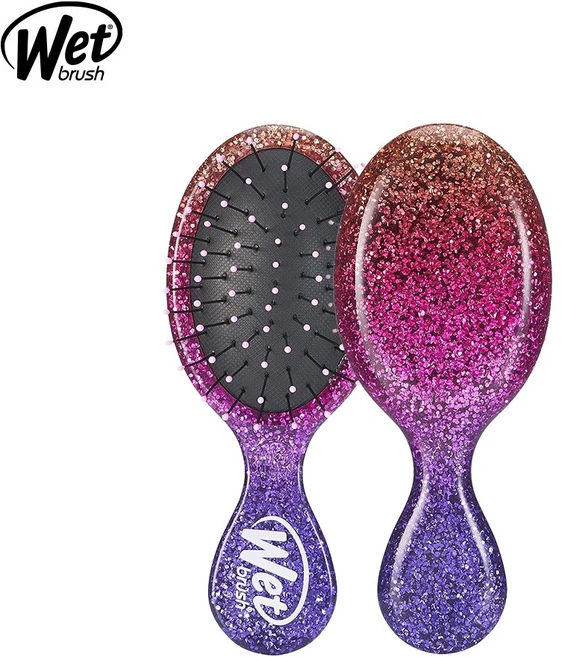 [웻브러쉬] 헤어브러쉬 미니 디탱글러 쉬머링 스카이 드라이 머리 빗, 1개, 판타스틱 더스크 - 쿠팡