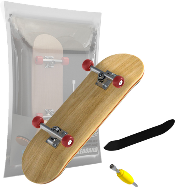 클라이트 입문용 핑거보드 핸드 전용 스케이트보드 미니스케이트보드, 1개, 레드 휠