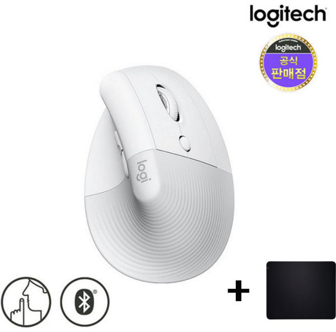 로지텍 국내정품 리프트 FOR MAC 인체공학 무선 버티컬 마우스 / 패드 증정, 리프트 MAC용+패드