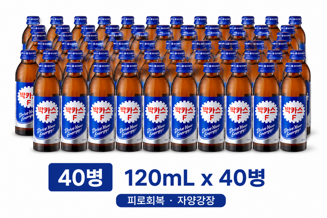 박카스F120ml 40병, 120ml, 40개