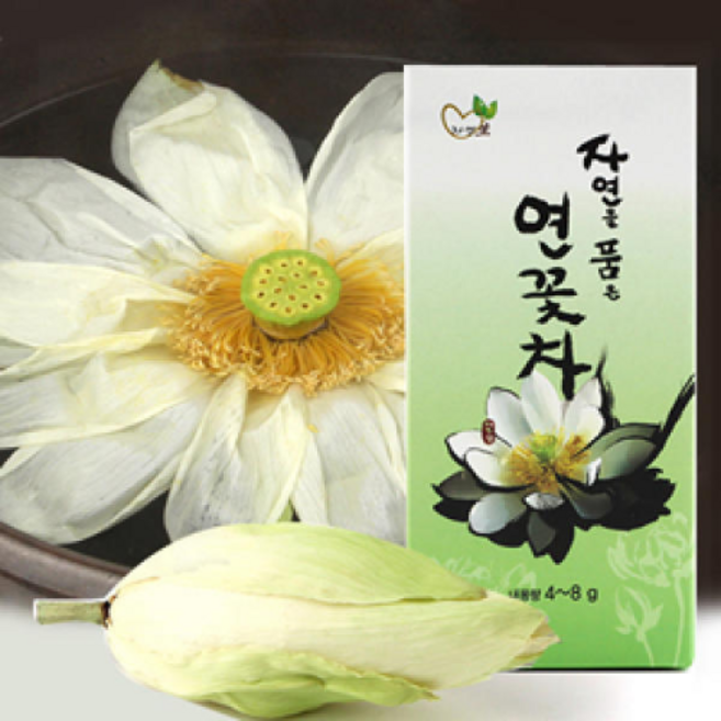 [국내산연꽃차8g]꽃피는 연꽃차/목련차/장미/국화차, 1개, 8g, 1개입