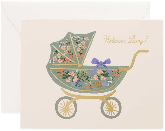 라이플페이퍼 Floral Pram Card 베이비 카드, 단품, 단품